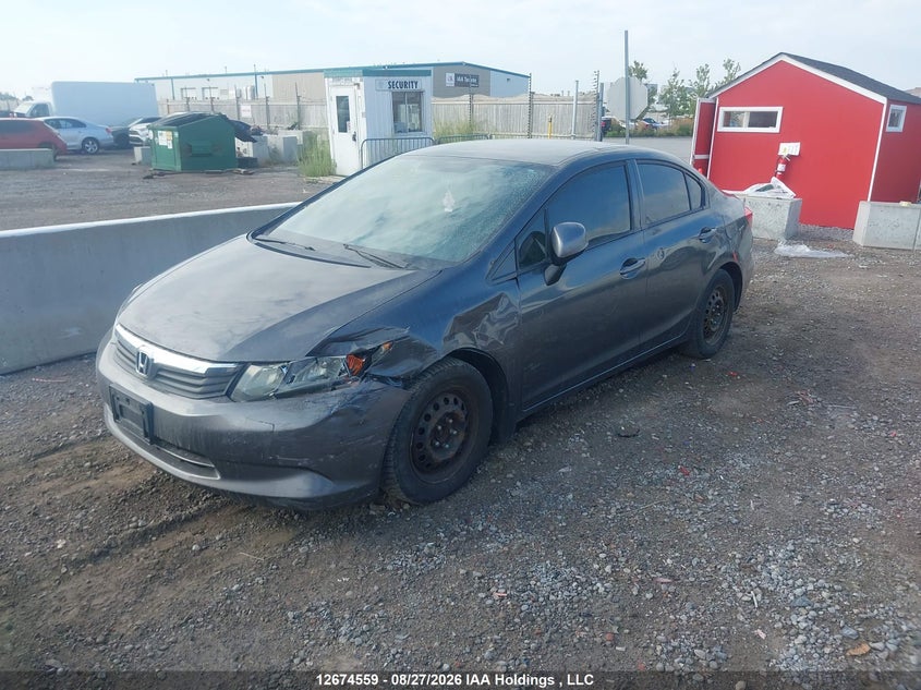 2012 Honda Civic, Left Front, IAAI, VIN 2HGFB2F46CH007403 — photo 2