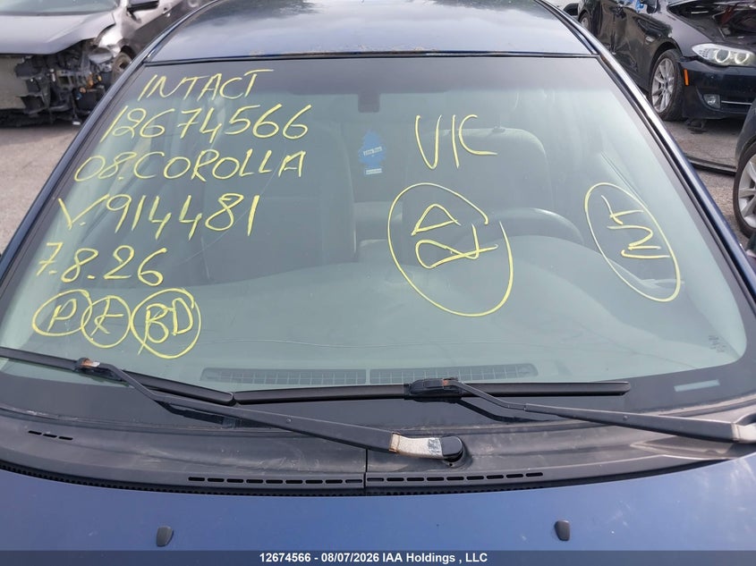 2008 TOYOTA COROLLA SEDAN 1.8L I4 FI DOHC 16V F4