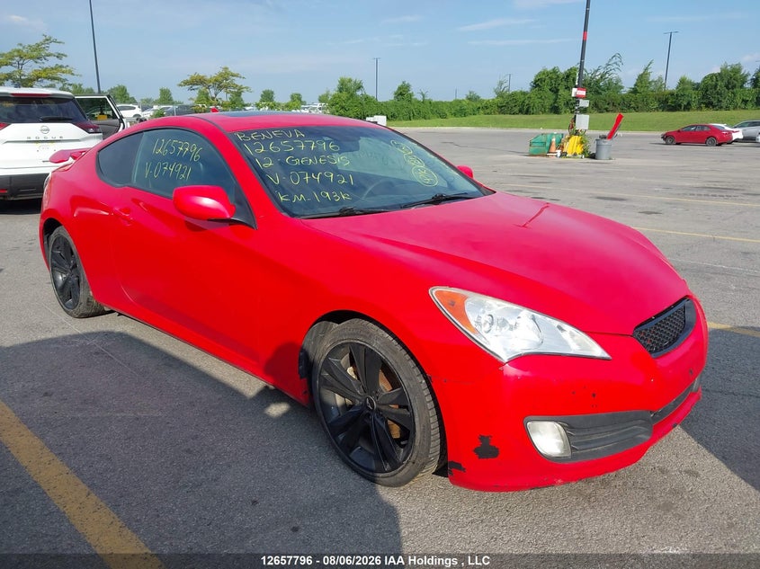 Vin: kmhht6kd8cu074921, lot: 3078149, hyundai genesis 2.0t premium 2012 img_1
