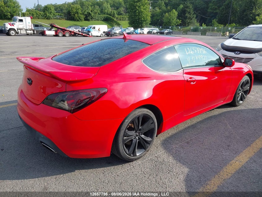 Vin: kmhht6kd8cu074921, lot: 3078149, hyundai genesis 2.0t premium 20124