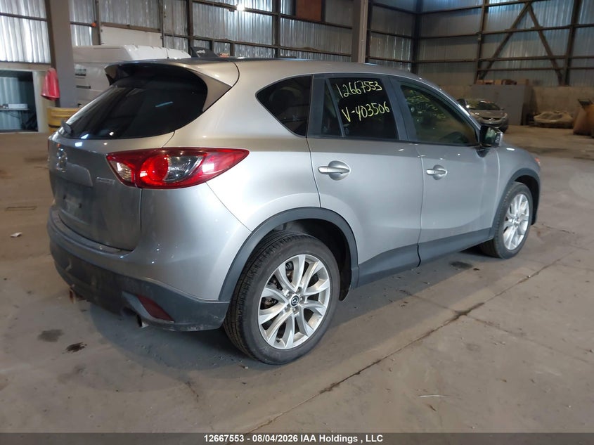 Vin: jm3ke4dy7e0403506, lot: 3078155, mazda cx-5 gt 20144