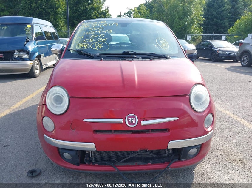 2012 FIAT 500 HATCHBACK 1.4L I4 FI DOHC 16V NF4