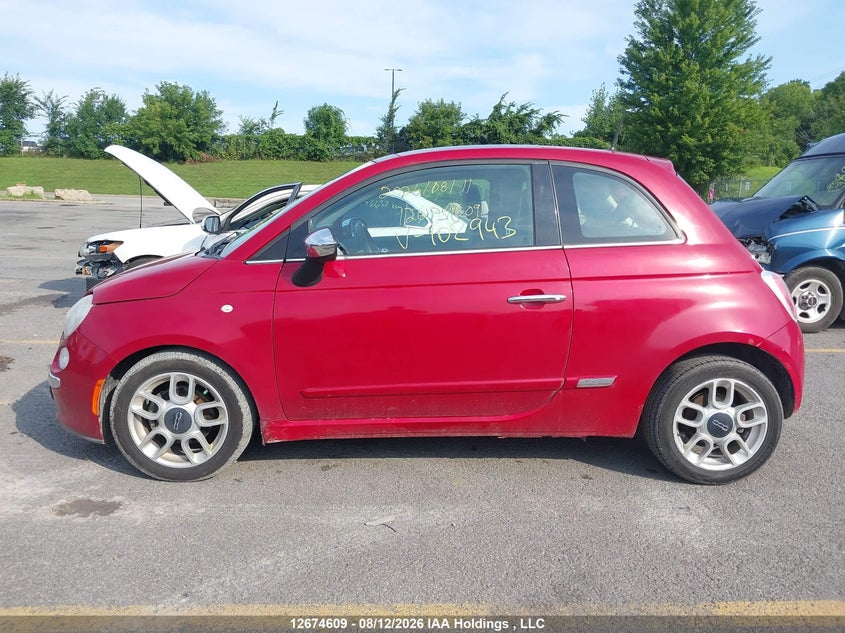 2012 FIAT 500 HATCHBACK 1.4L I4 FI DOHC 16V NF4
