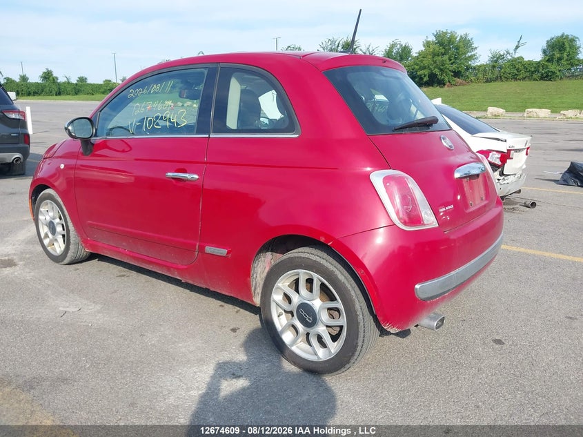 2012 FIAT 500 HATCHBACK 1.4L I4 FI DOHC 16V NF4