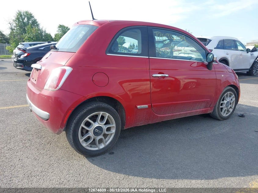 2012 FIAT 500 HATCHBACK 1.4L I4 FI DOHC 16V NF4