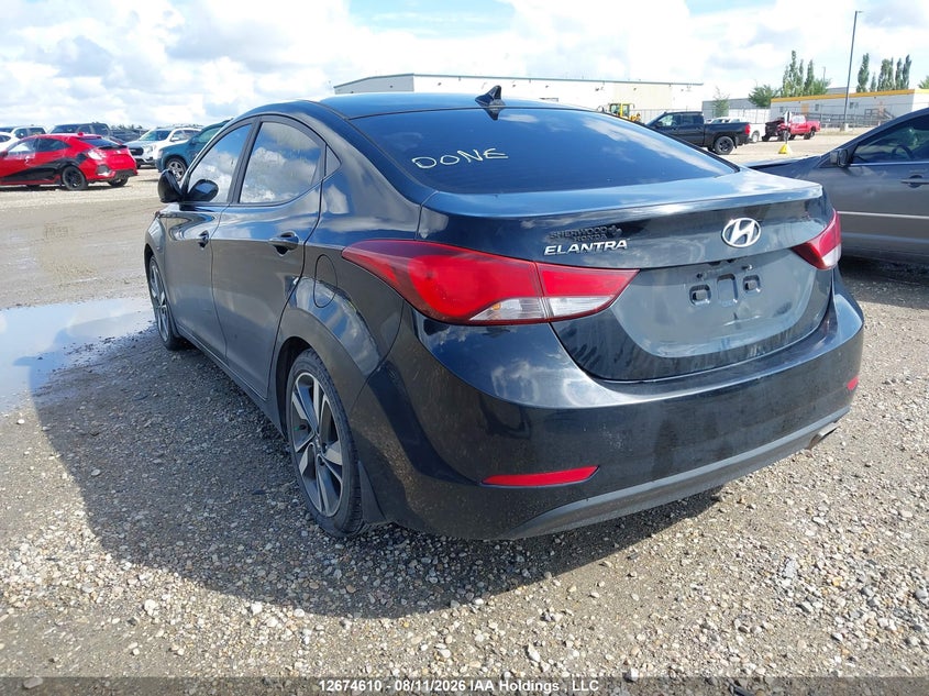 Vin: kmhdh4ah6gu492506, lot: 3078174, hyundai elantra gls 20163