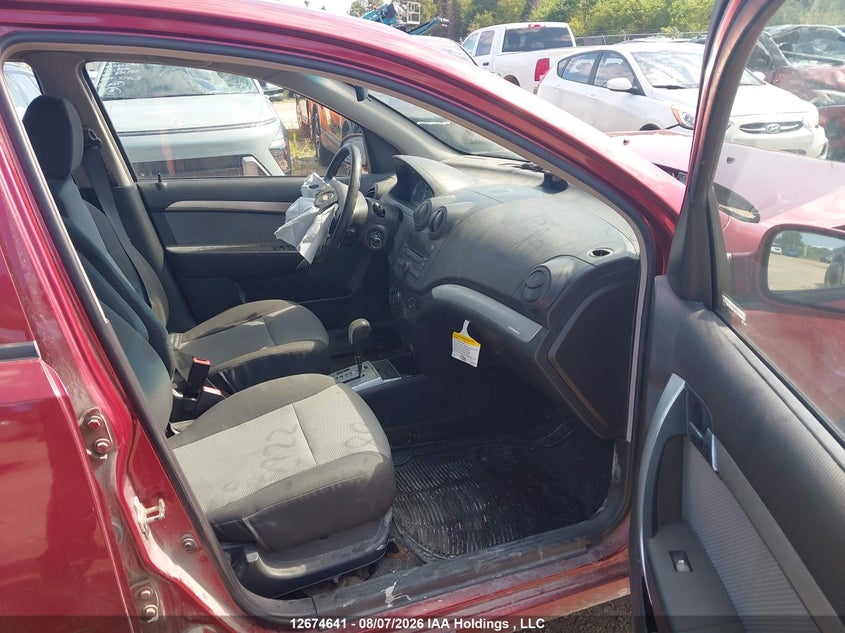 2011 CHEVROLET AVEO HATCHBACK 1.6L I-4 DOHC, VVT, 108HP