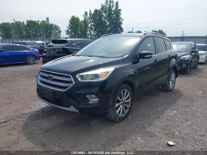 Vin: 1fmcu9j96hud88225, lot: 3078228, ford escape titanium 20172