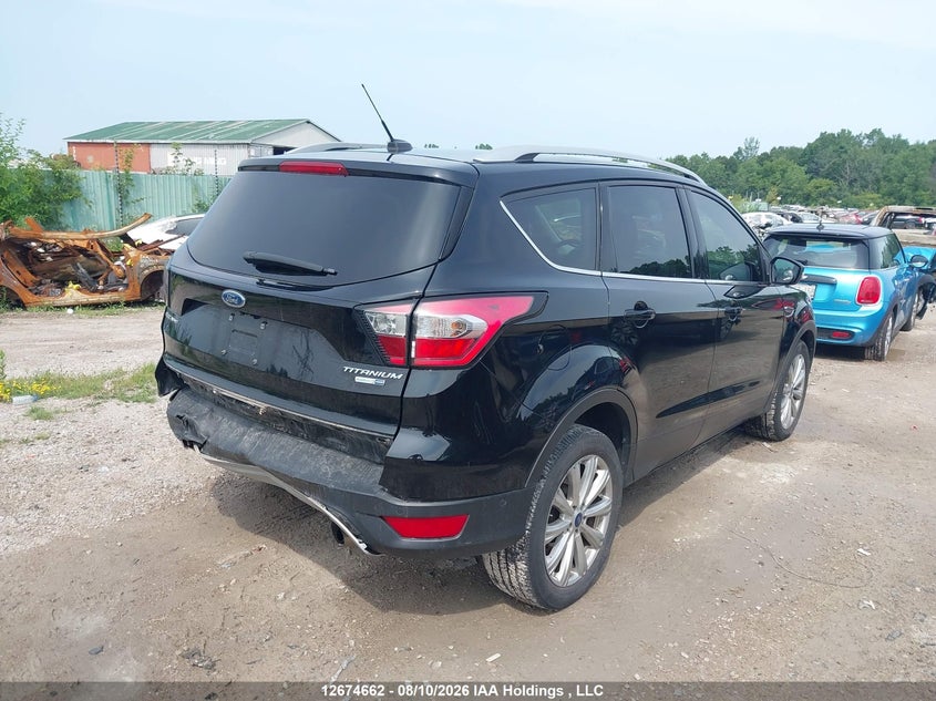 Vin: 1fmcu9j96hud88225, lot: 3078228, ford escape titanium 20174