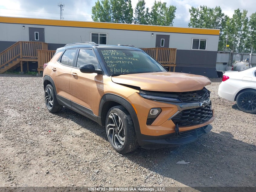 2024 Chevrolet Trailblazer Rs, Удар спереду, IAAI, VIN KL79MUSLXRB091044