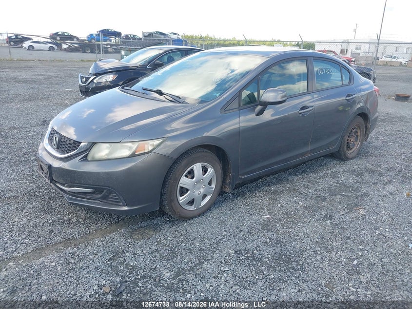 2013 Honda Civic, Right Side, IAAI, VIN 2HGFB2F41DH104879 — photo 2