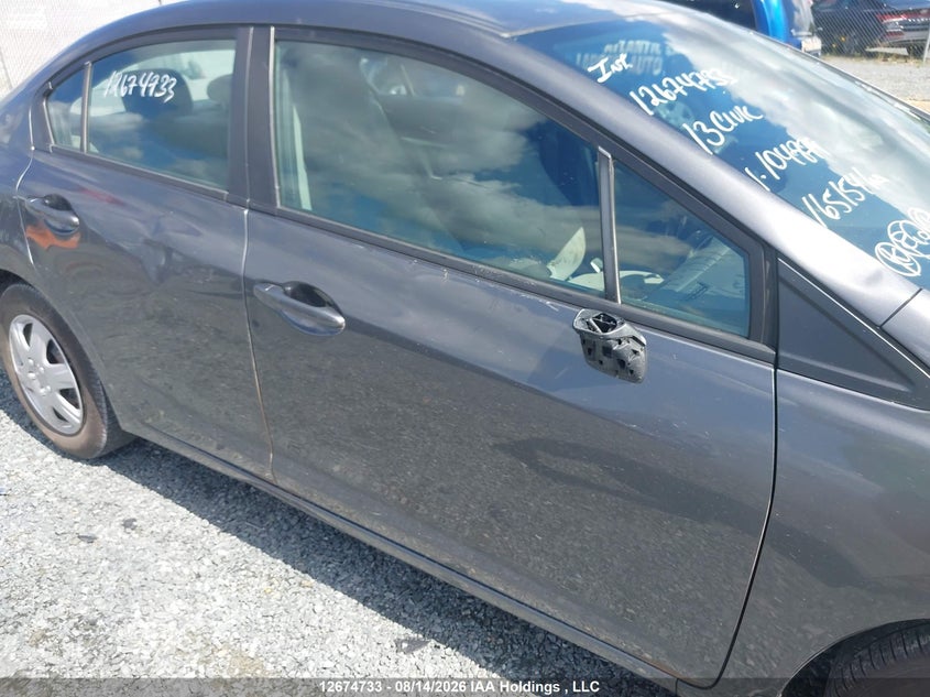 2013 HONDA CIVIC SEDAN 1.8L I-4 VVT, 140HP