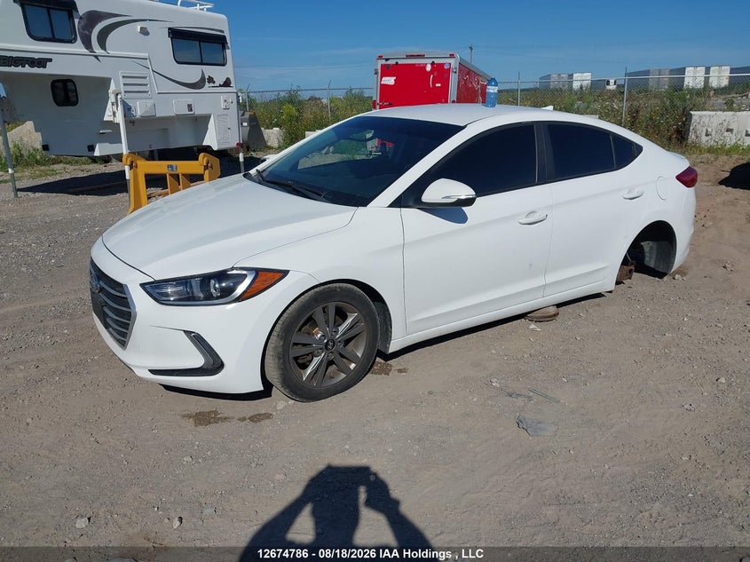 2017 Hyundai Elantra, Правый бок, IAAI, VIN KMHD84LF9HU396592 — фото 2