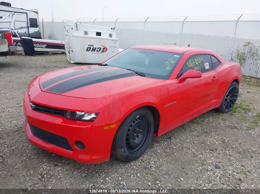 Vin: 2g1fb1e38f9240272, lot: 3078385, chevrolet camaro ls 20152