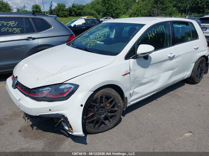 2019 Volkswagen Gti S/Se/Autobahn/Rabbit Edition, Front, IAAI, VIN 3VW6T7AU5KM037098 — photo 2