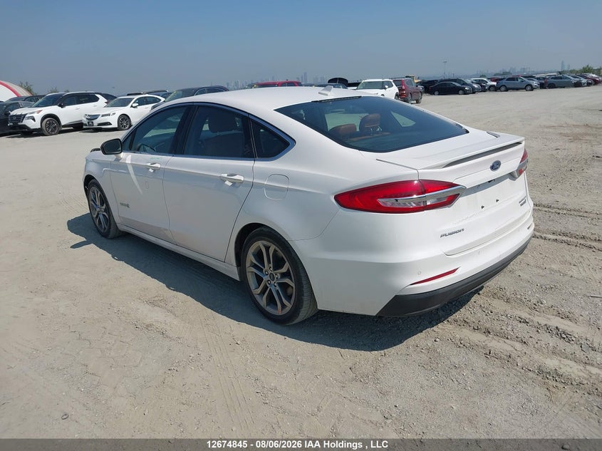 Vin: 3fa6p0ru6kr191234, lot: 3078416, ford fusion hybrid titanium 20193