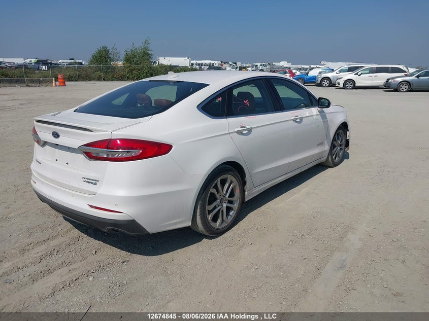 Vin: 3fa6p0ru6kr191234, lot: 3078416, ford fusion hybrid titanium 20194