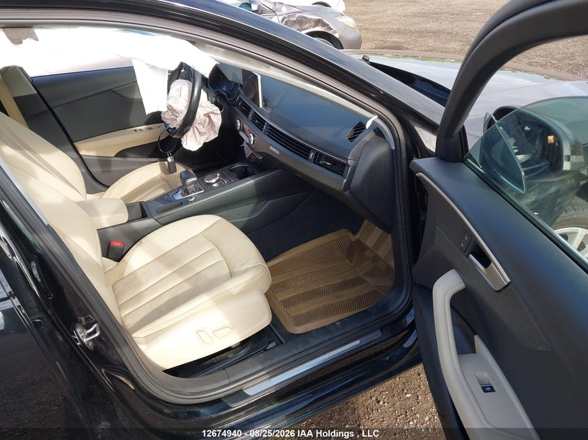 2017 AUDI A4 SEDAN 2.0L I-4 DI, DOHC, VVT, TURBO, 252HP