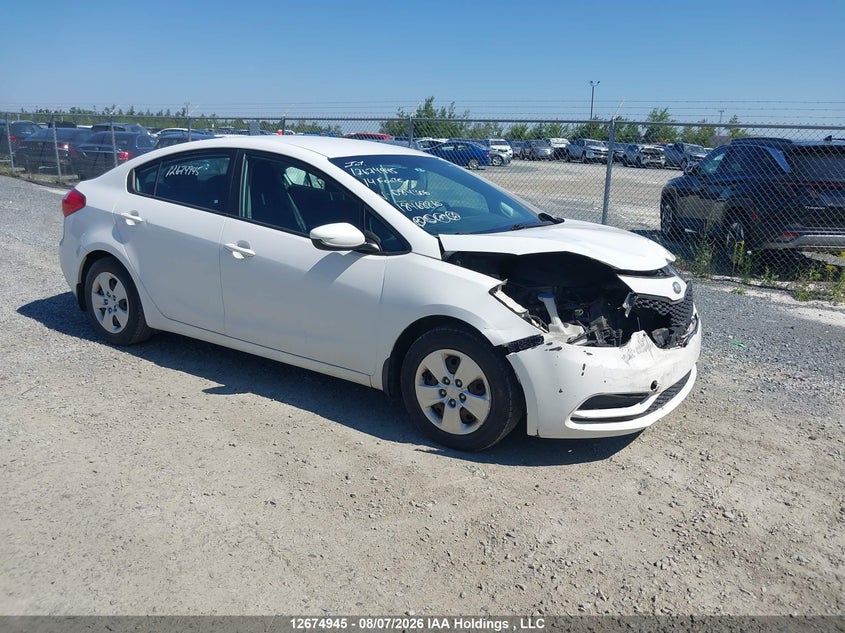 2014 Kia Forte Lx, Front, IAAI, VIN KNAFK4A65E5084306