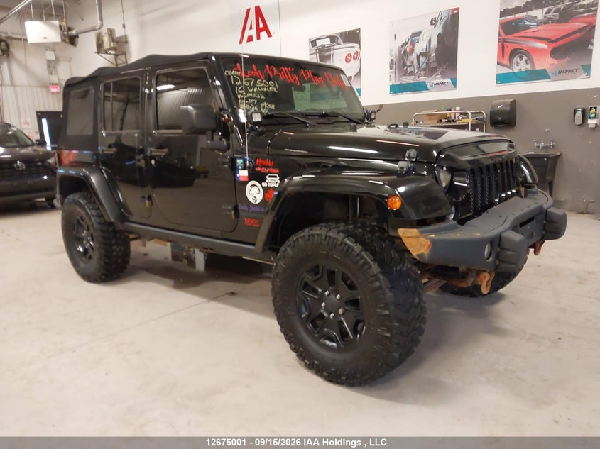 2016 Jeep Wrangler Unlimited Sahara, Лівий перед, IAAI, VIN 1C4BJWEG0GL204532