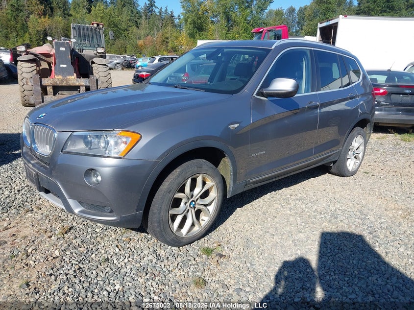2012 BMW X3, Charity, IAAI, VIN 5UXWX5C59CL728122 — photo 2