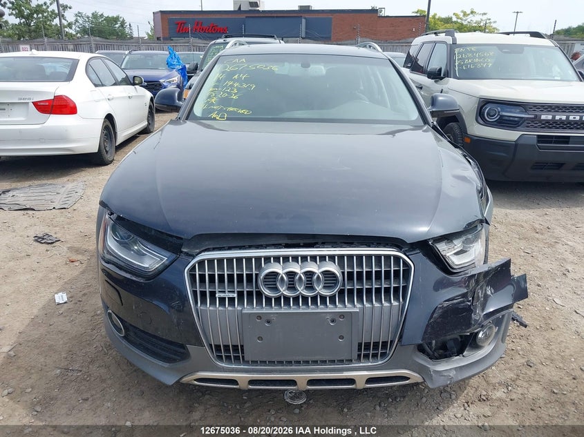2014 AUDI A4 ALLROAD WAGON 2.0L I-4 DI, DOHC, VVT, TURBO, 220HP