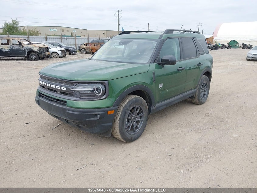 2023 Ford Bronco Sport Big Bend, Удар сзади, IAAI, VIN 3FMCR9B66PRE19310 — фото 2
