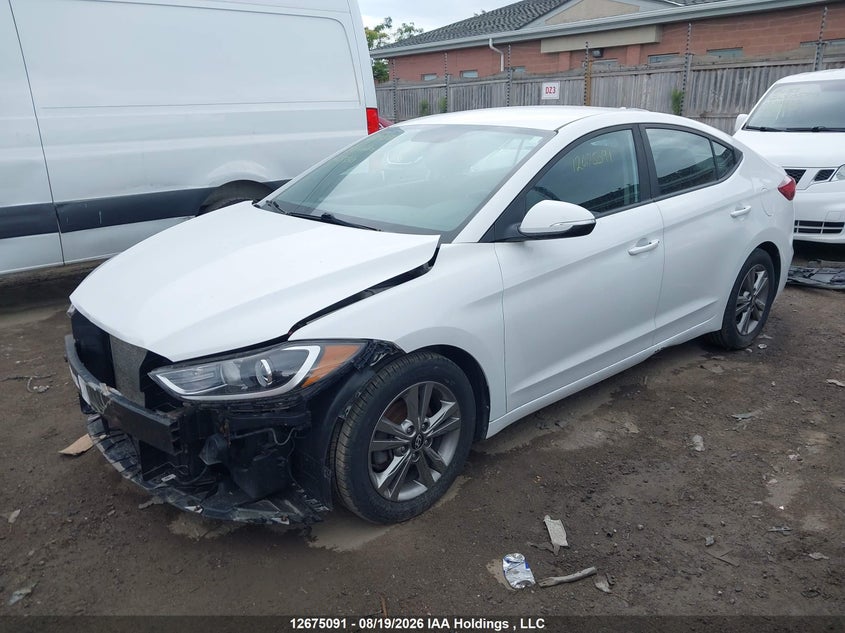 2018 Hyundai Elantra, Удар спереду, IAAI, VIN KMHD84LF6JU631150 — фото 2