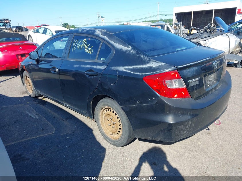 Vin: 2hgfb2f55ch007059, lot: 3078725, honda civic ex 20123