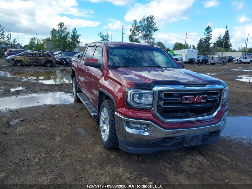 2017 GMC Sierra 1500 Sle, Удар спереди, IAAI, VIN 3GTU2MECXHG211333