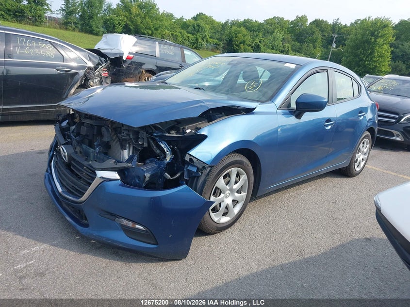 2018 Mazda 3, Front, IAAI, VIN 3MZBN1K79JM255302 — photo 2