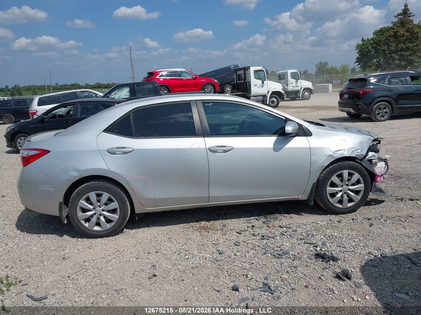 2015 TOYOTA COROLLA SEDAN 1.8L I-4 DOHC, VVT, 132HP