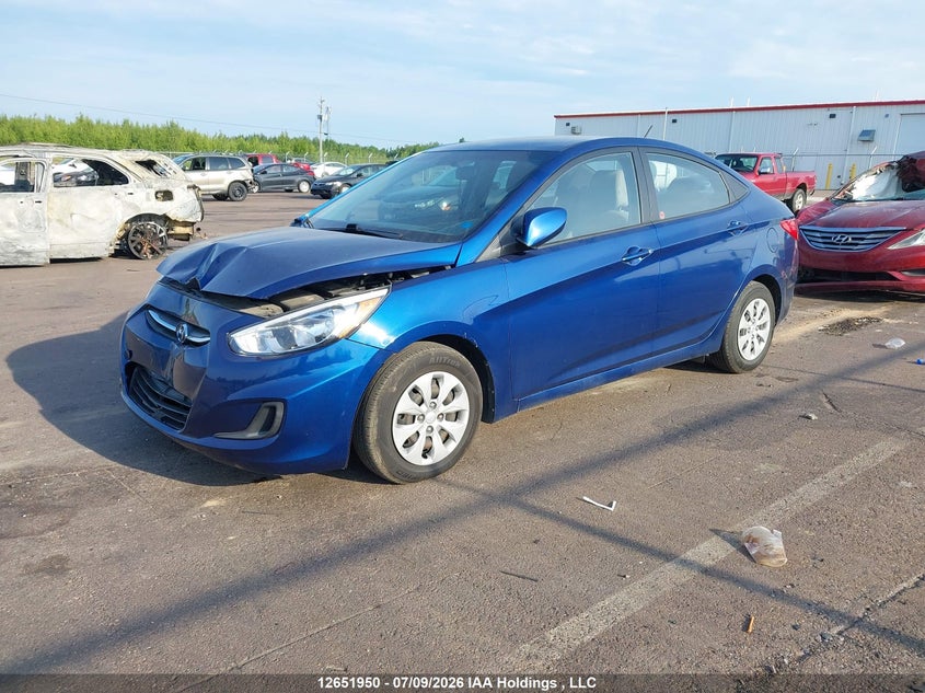 2016 Hyundai Accent Le, Удар спереди, IAAI, VIN KMHCT4AE9GU047712 — фото 2