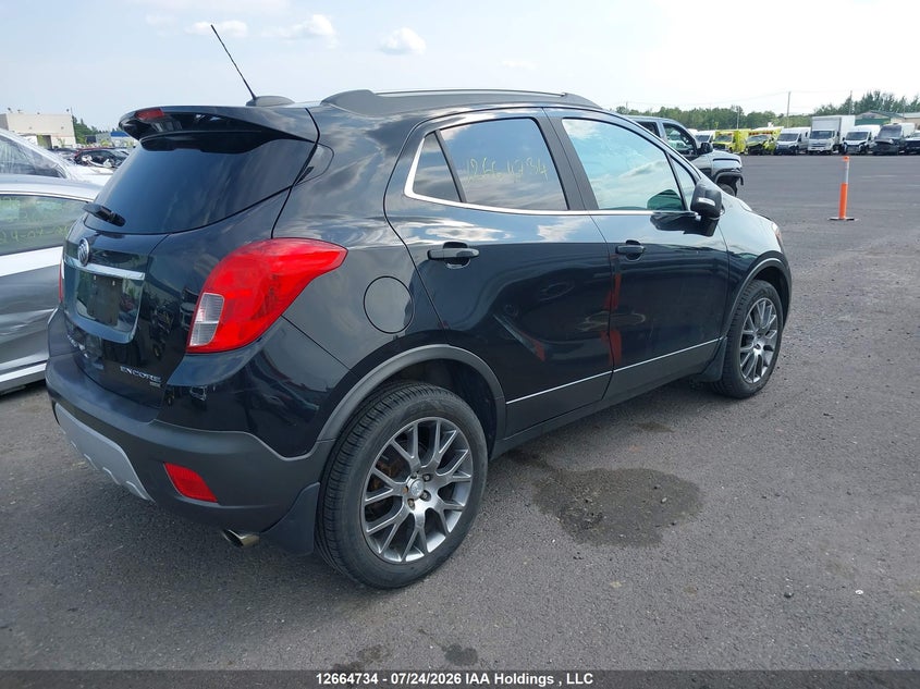 Vin: kl4cj2sm0gb677595, lot: 3078868, buick encore sport touring 20164