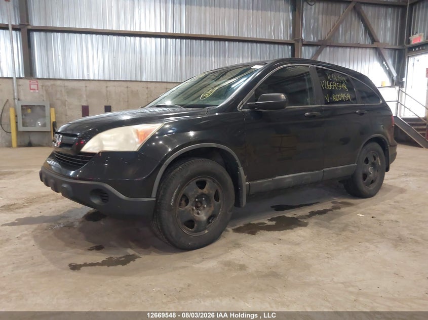 2008 Honda Cr-V Lx, Right Rear, IAAI, VIN 5J6RE38368L800959 — photo 2