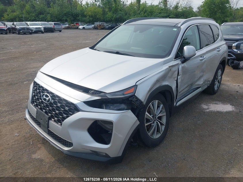 2019 Hyundai Santa Fe, Left Side, IAAI, VIN 5NMS3CAA7KH056027 — photo 2