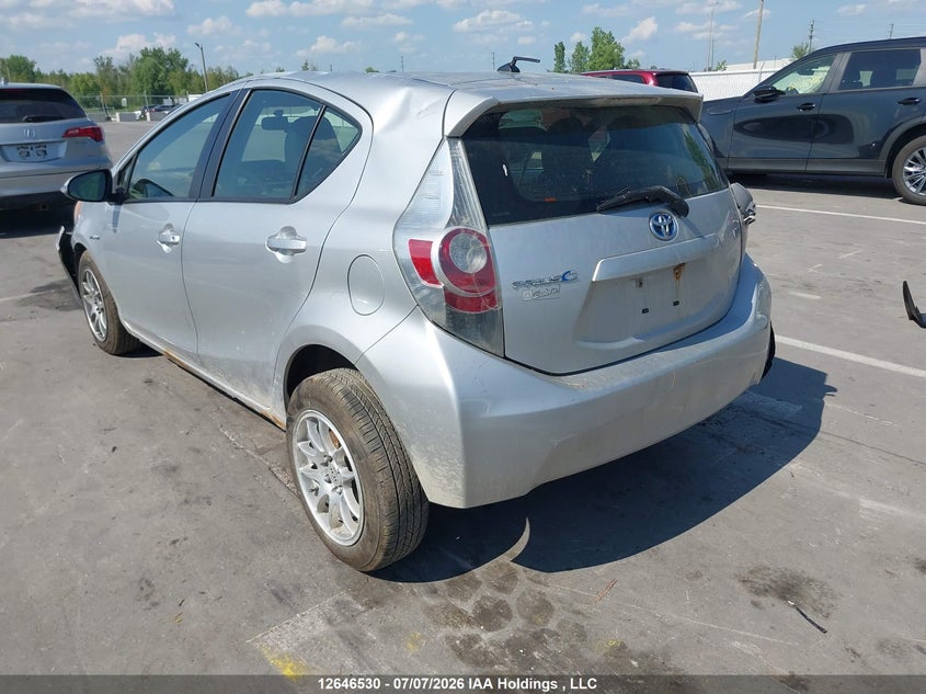 Vin: jtdkdtb34e1557906, lot: 3078932, toyota prius c 20143