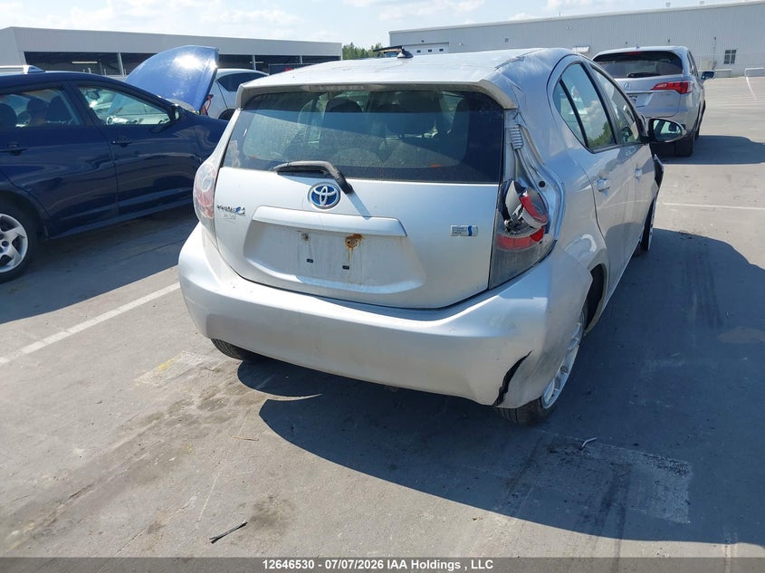 Vin: jtdkdtb34e1557906, lot: 3078932, toyota prius c 20144
