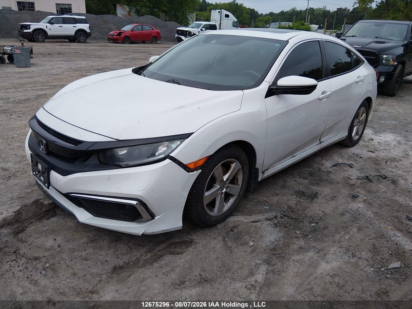 2019 Honda Civic, Front, IAAI, VIN 2HGFC2F7XKH002100 — photo 2