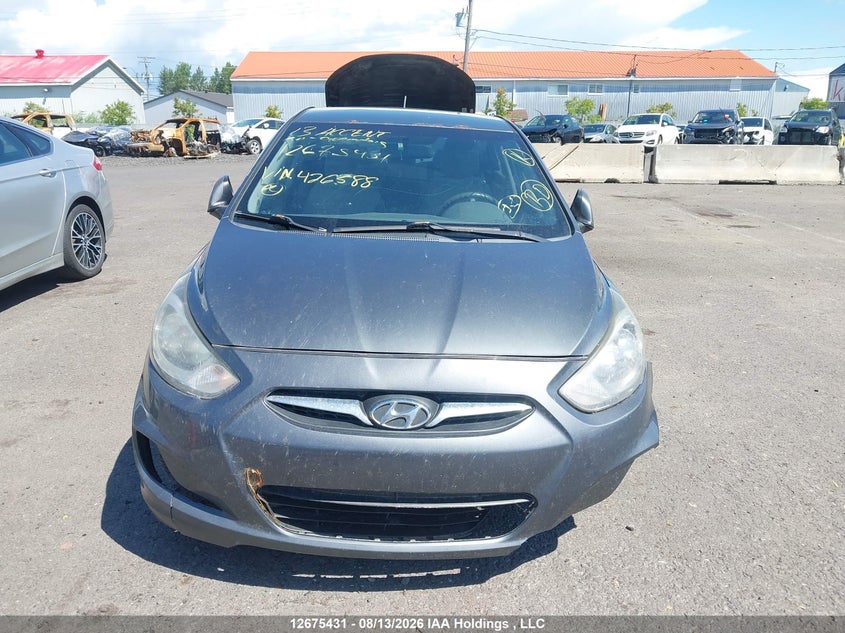 2013 HYUNDAI ACCENT HATCHBACK 1.6L I-4 DI, DOHC, VVT, REGULAR , 138HP