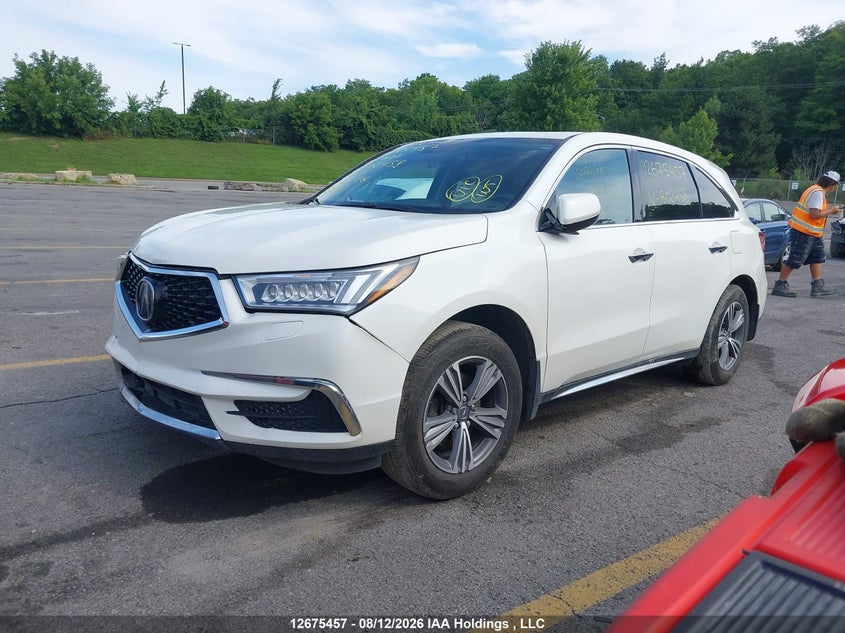 2019 Acura MDX, Right Rear, IAAI, VIN 5J8YD4H22KL802458 — photo 2