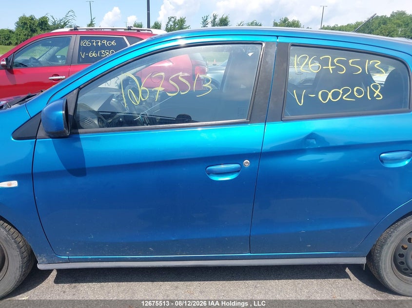 2018 MITSUBISHI MIRAGE HATCHBACK 1.2L I3 FI DOHC 12V NF4