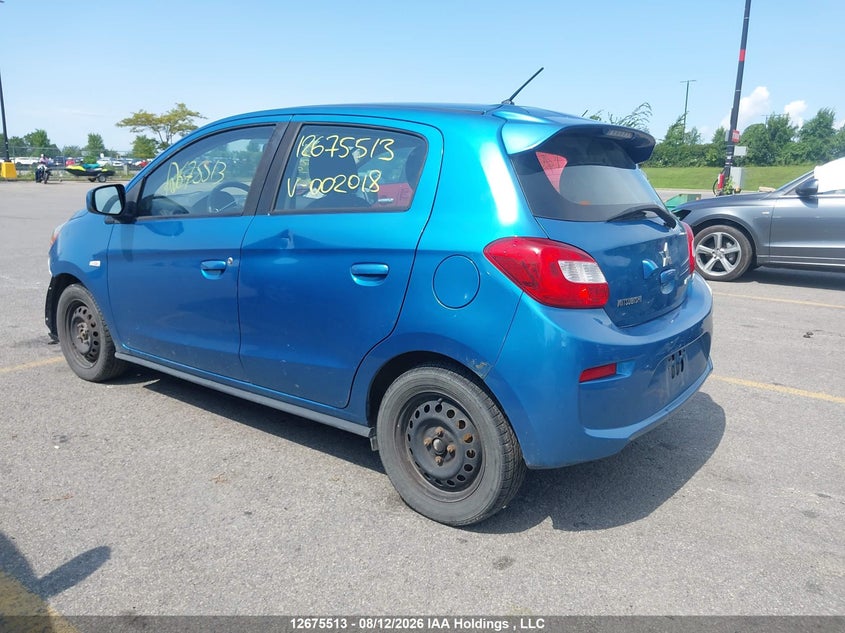 2018 MITSUBISHI MIRAGE HATCHBACK 1.2L I3 FI DOHC 12V NF4