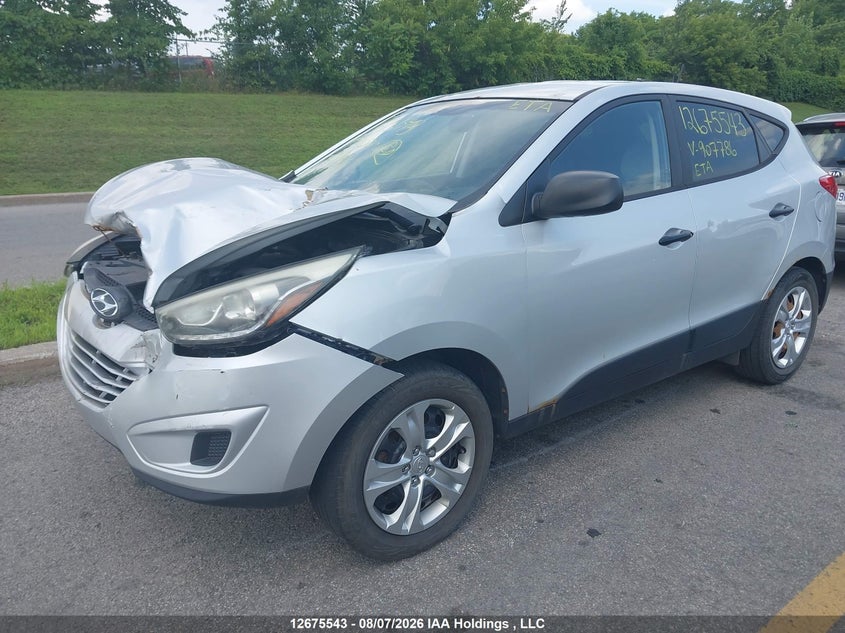 2014 Hyundai Tucson, Удар спереди, IAAI, VIN KM8JT3AF1EU907786 — фото 2