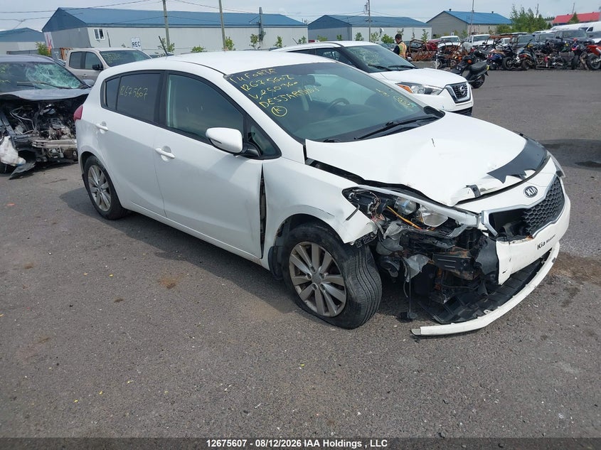 2014 Kia Forte Lx, Front, IAAI, VIN KNAFK5A8XE5250360