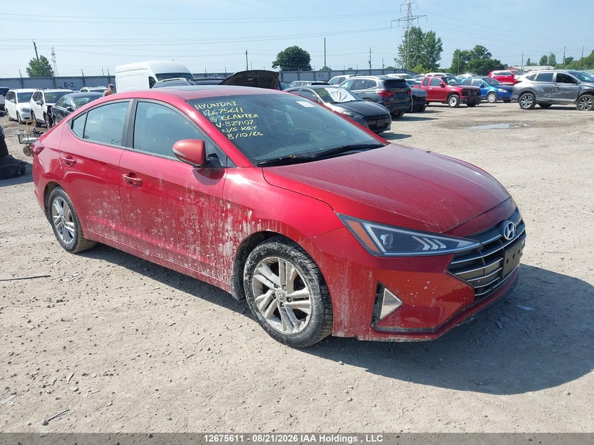 2019 Hyundai Elantra Sel/Value/Limited, Левый бок, IAAI, VIN KMHD84LF7KU829107