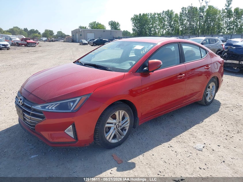 2019 Hyundai Elantra Sel/Value/Limited, Left Side, IAAI, VIN KMHD84LF7KU829107 — photo 2
