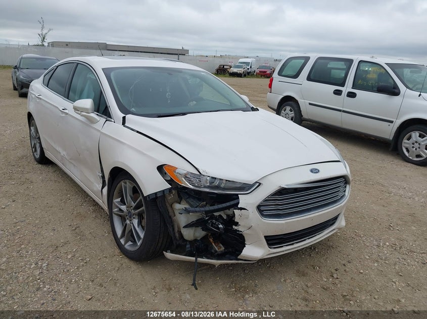 2014 Ford Fusion Titanium, Удар спереди, IAAI, VIN 3FA6P0D90ER249460