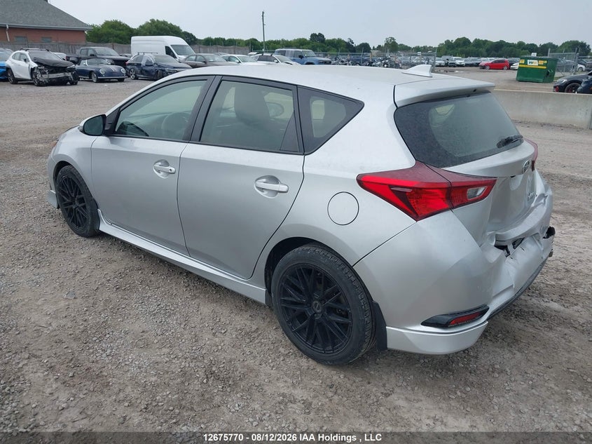 Vin: jtnkarje0gj519599, lot: 3079437, toyota scion im 20163