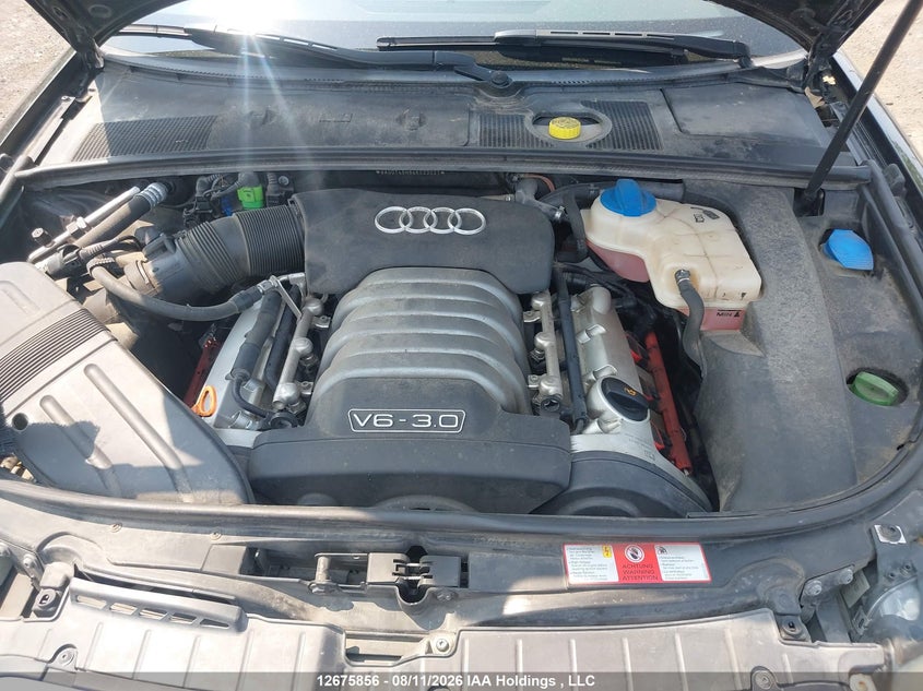 2004 AUDI A4 SEDAN 3.0L V-6 DOHC, VVT, 220HP